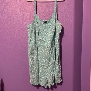 Torrid blue/green romper